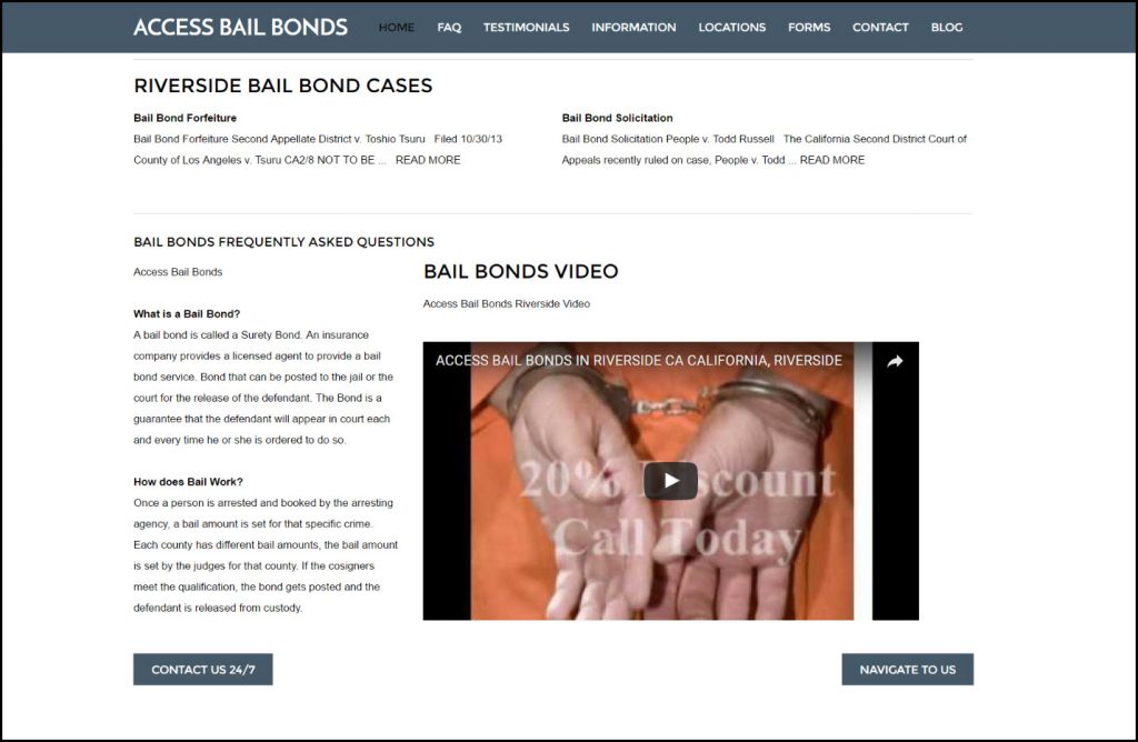 bail bonds website